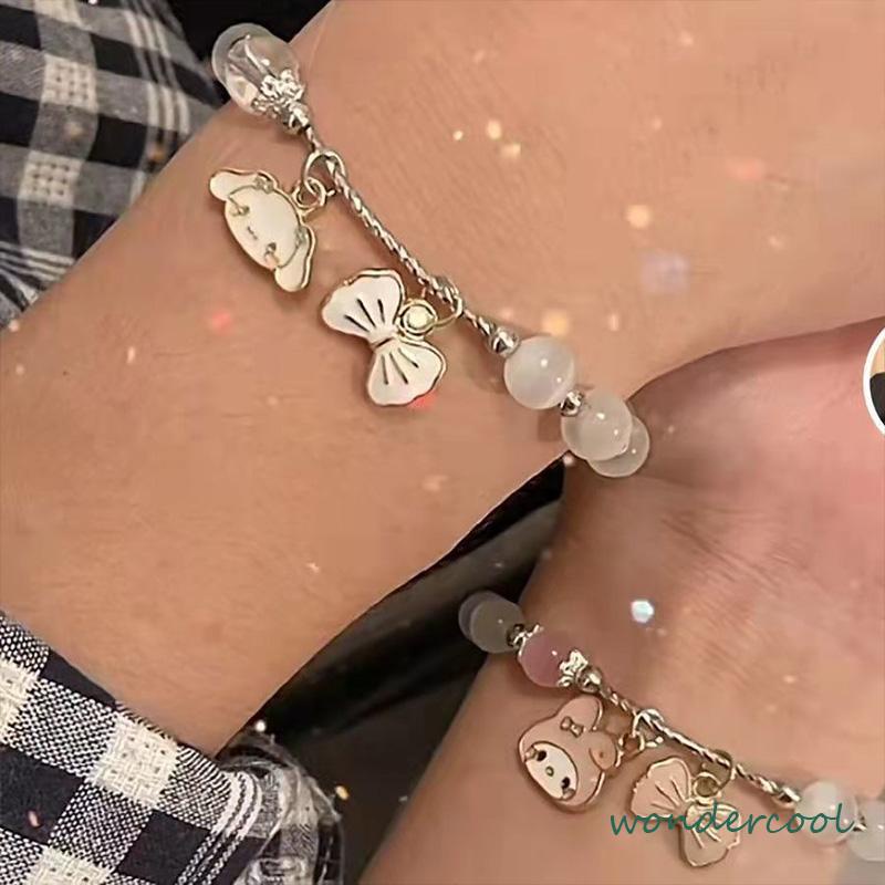 Melody Cinnamon Dog Opal Gelang Lucu Sederhana Gelang Hadiah Pacar-Won