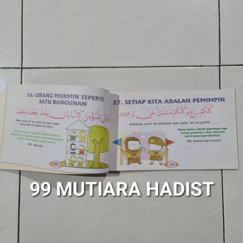 BUKU UNTUK ANAK MUSLIM : 99 MUTIARA HADIST. ASMAUL HUSNA. KISAH 25 NABI. PINTAR SHALAT DAN BERDOA. MUKJIZAT PARA NABI DAN RASUL