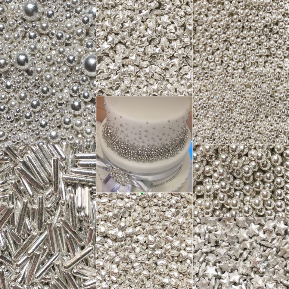 

sprinkle edible silver 15gr /trimit/sprinkel kue