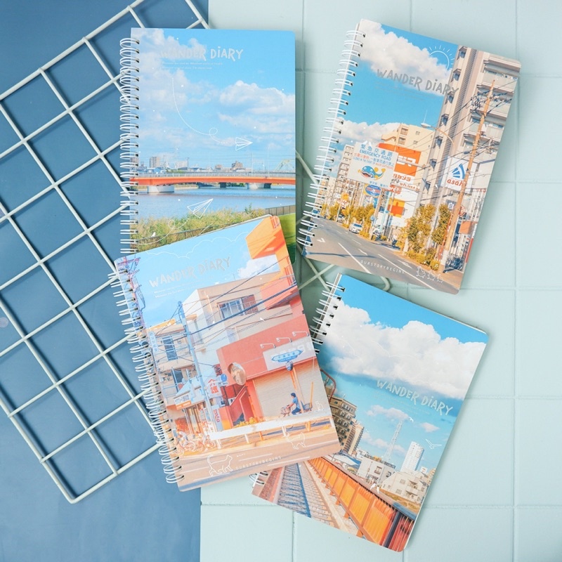 

Wander Diary Spiral Ruled Notebook / Notebook Garis B5 A5