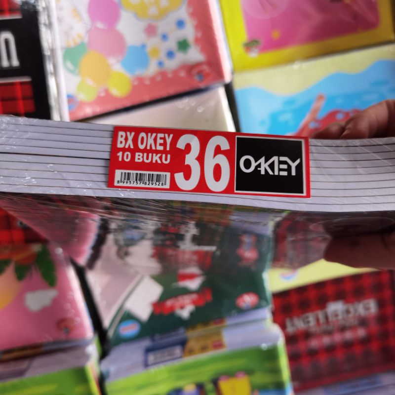 Buku Tulis OKEY PANJANG 36 Lbr isi 10 buku