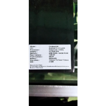 coolpad A8 minus LCD