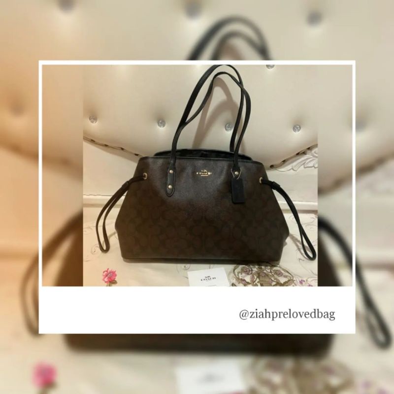 PL TOTEBAG COACH SIGNATURE PRELOVED ORIGINAL AUTHENTIC