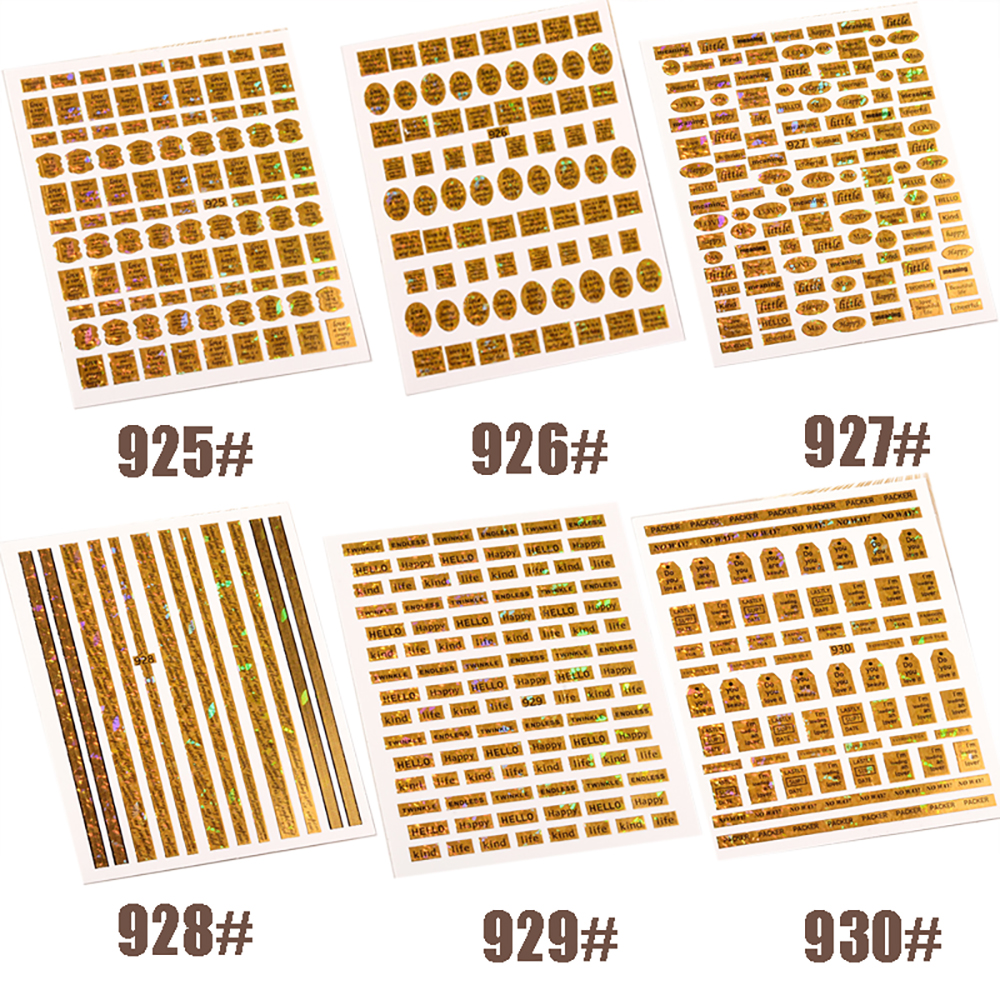 Mxbeauty Stiker Kuku 3d Diy Dengan Glitter Untuk Nail Art