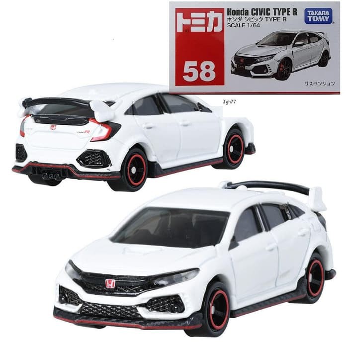 Dijual HONDA Civic Type R 58 white Tomica Reguler Limited