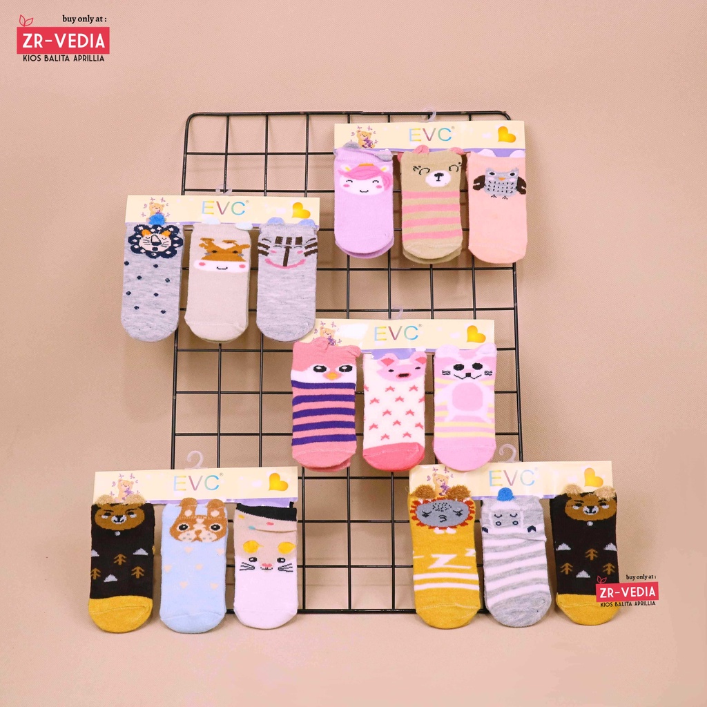 (SATUAN) ANTI SLIP Gemoy Baby Socks 0-12 Month / SNI Tebal Kaos Kaki Bayi Laki Perempuan Kualitas Import Prewalker Kiosbalitaaprillia