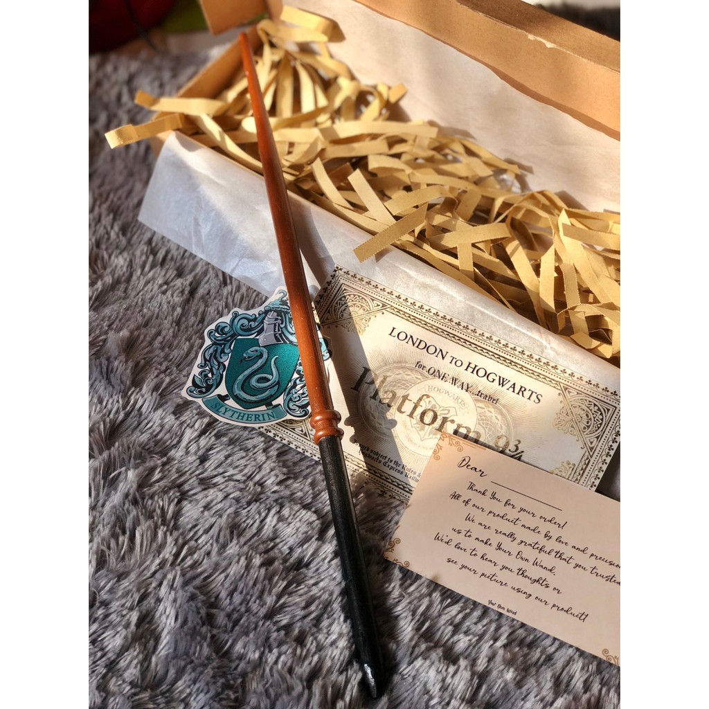 Draco Malfoy Wand / Tongkat Sihir Harry Potter | YOUR OWN WAND | Free sticker & ticket hogwart