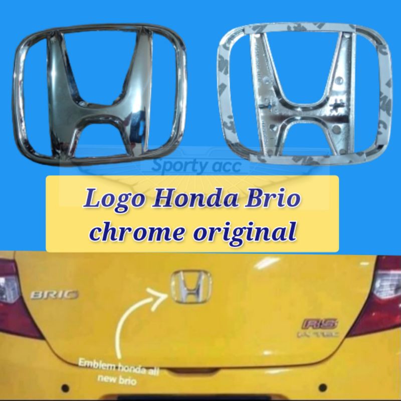 Logo honda brio 2005 - 2020 allnew brio crome