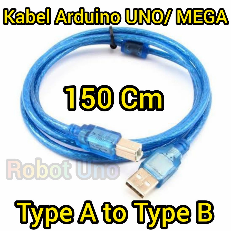 Kabel USB Type A to Type B Kabel Arduino Uno Kabel Arduino Mega 150Cm