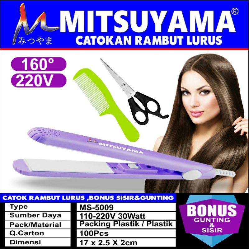 catok rambut mitsuyama lurus mini