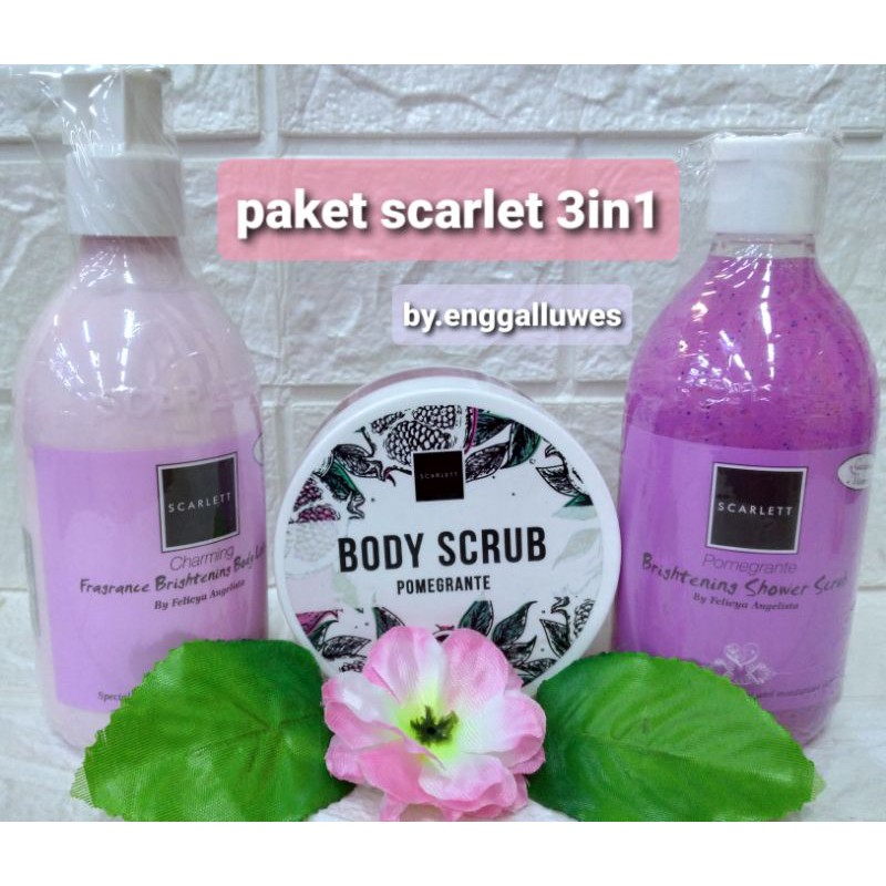 SCARLET|PAKET HEMAT SCARLET|PAKET SCARLET 3in1