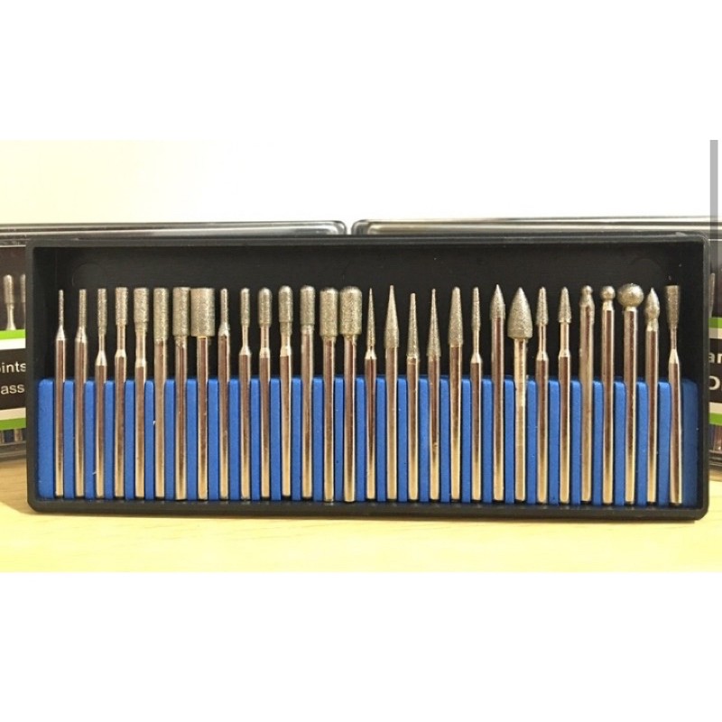 30pcs maa bor ukir metal kaca kayu granit marmer batu cun mini grinder