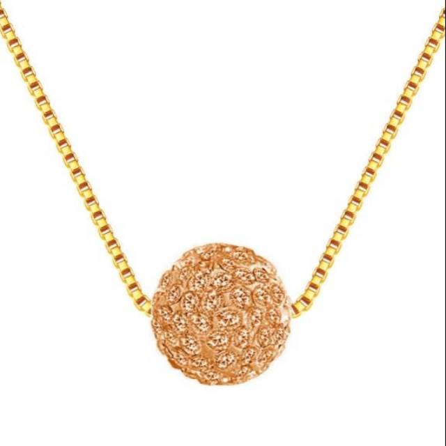 Kalung bandul kristal titanium