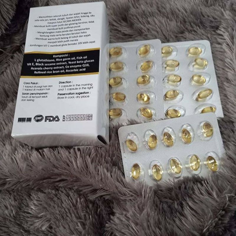 GLUTASKIN YELLOW LC BEAUTY / ECER GLUTASKIN YELLOW isi 10 kapsul