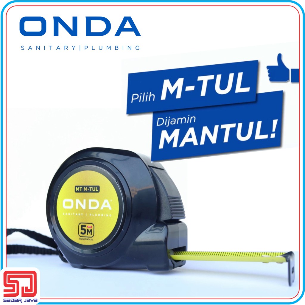 ONDA M-TUL Meteran 5 Meter Measuring Tape Alat Ukur 5M