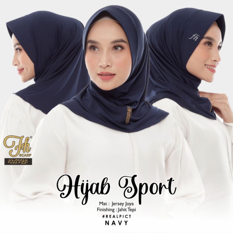 BERGO SPORT/HIJAB SPORT/BERGO OLGA PENDEK/INSTAN HIJAB PENDEK