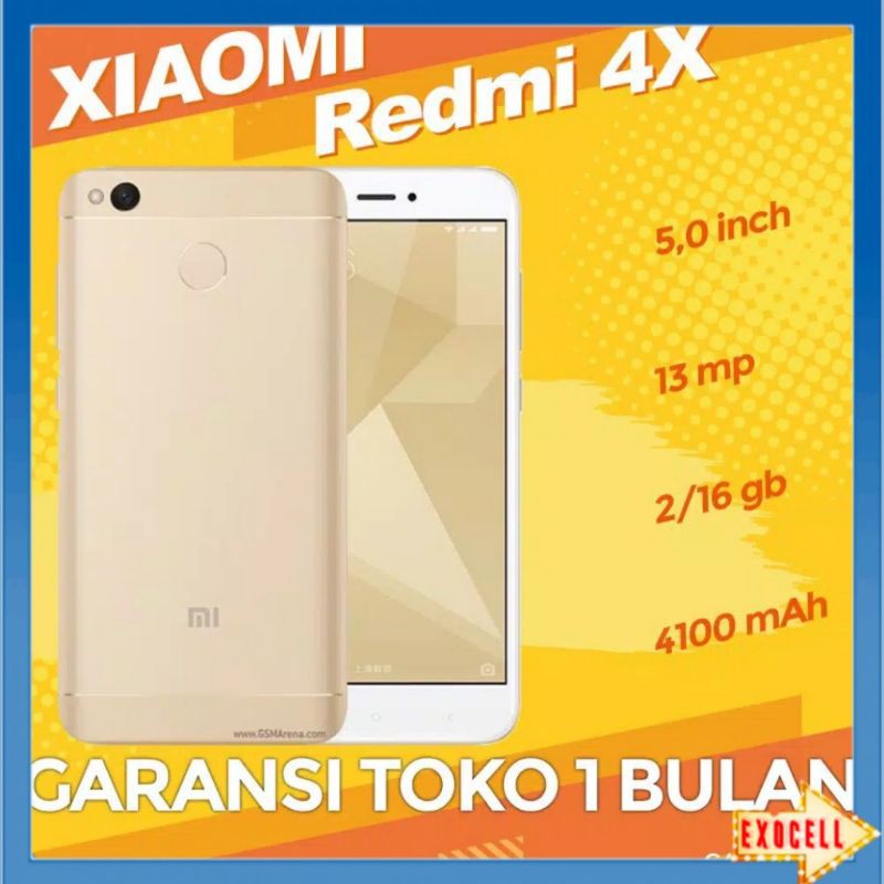 Xiaomi Redmi 4X Original, Ram 2/16, Global Stabil, Garansi