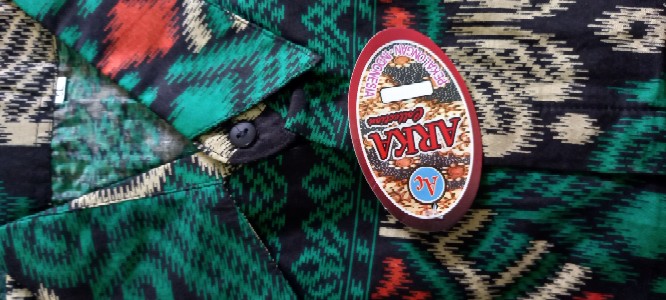 Bswart Batik Jumbo Hrb026 Kenongo Hem Pendek Padi Pekalongan M L Xl Batik Pria Murah Modern Grosir