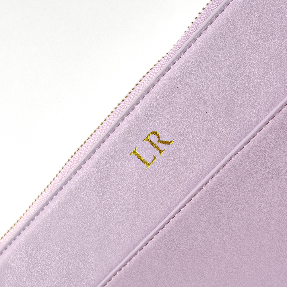 Laptop Leather Sleeve - Lilac