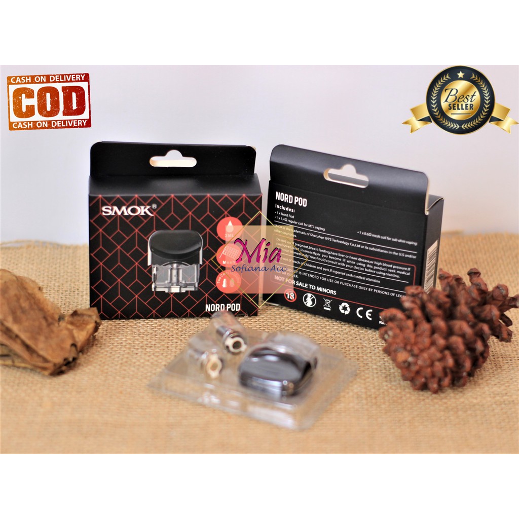 CATRIDGE VAPOOR SMOKE NORD KIT plus coil 0.6 dan 1.4 ohm