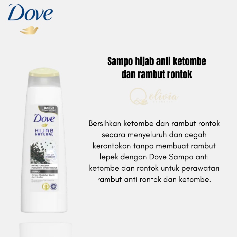 Dove Sampo hijab anti ketombe dan rambut rontok 135ml