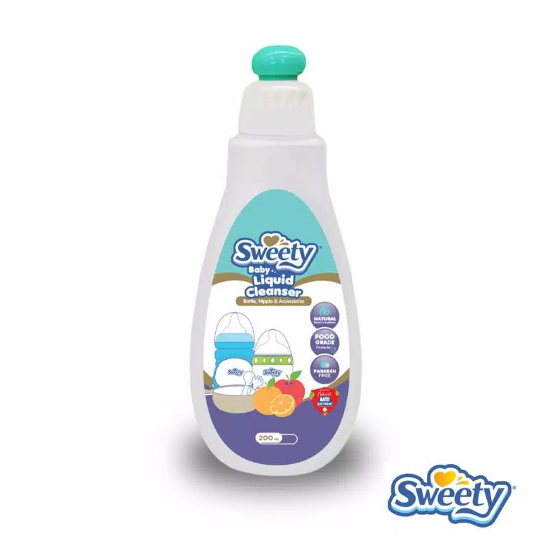 Sweety Baby Liquid Cleanser Bottle- Sweety Sabun Cuci Botol Bayi 200ml