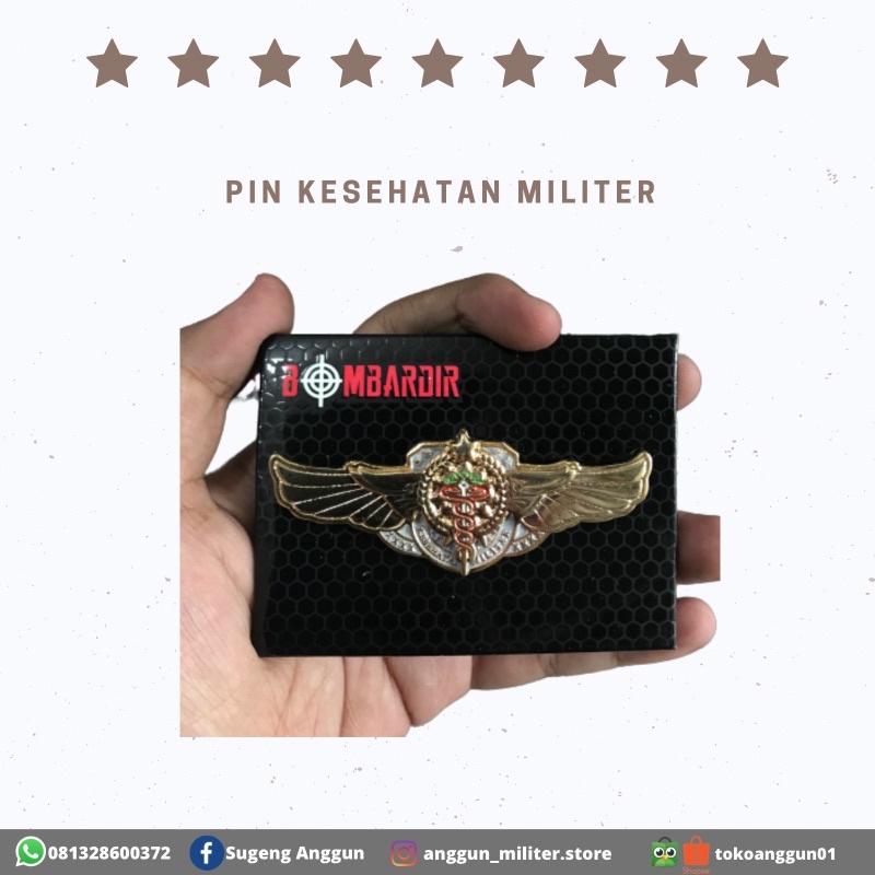 Brevet Wing/pin kesehatan Militer Kesmil Tni