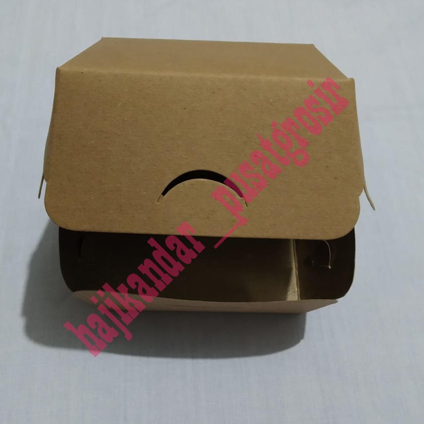 

TERMURAH !!! Dus Burger / Kardus Coklat / Isi 50pcs ( Uk. 10 x 8.5 x 7 )