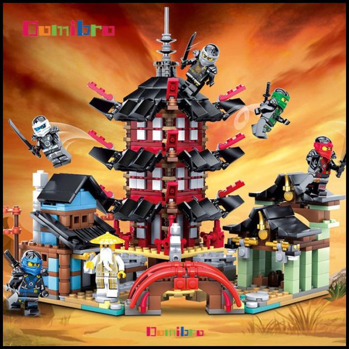 Mainan Lego Ninjago Kuil 810Pcs Lego Ninja Mainan Anak Laki Laki
