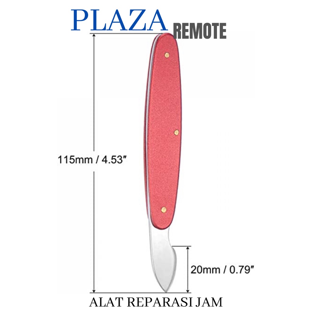 ALAT PEMBUKA TUTUP BELAKANG JAM TANGAN atau PISAU CONGKEL JAM TANGAN biru merah kuning