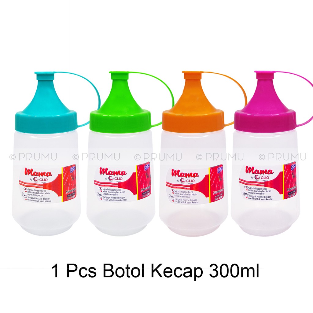 Botol Kecap 300 ml | Botol Saos | Botol Mayonnaise | Squeeze Bottles | Botol saus | Botol Sambal | B