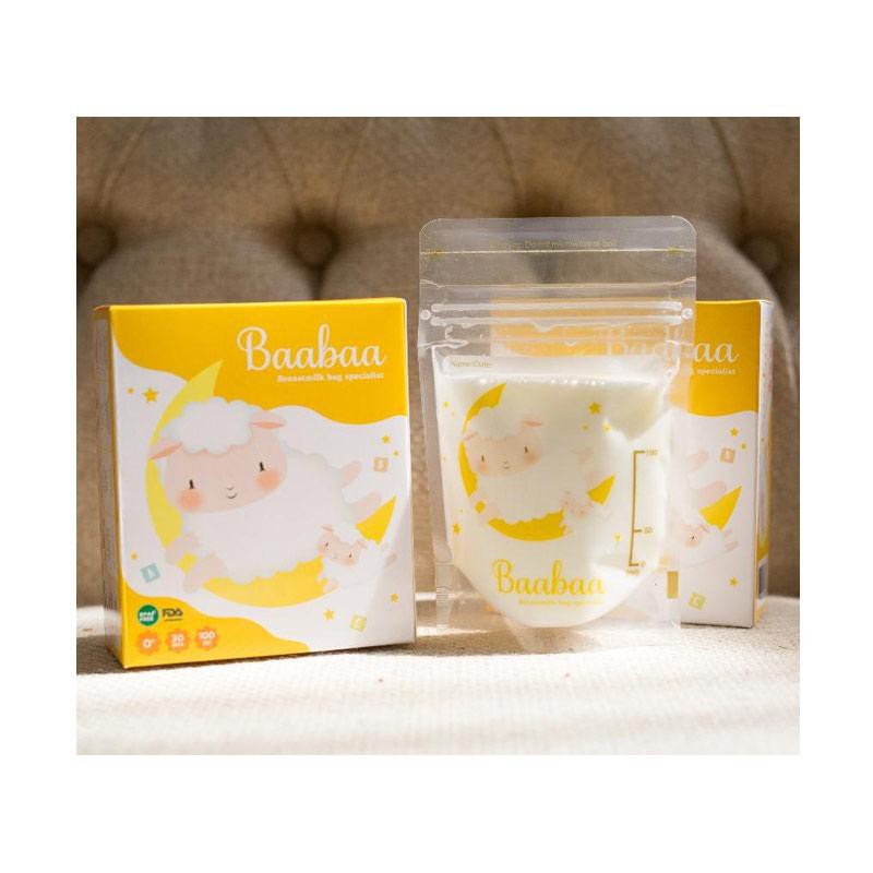 *TERMURAH* Baa Baa Baabaa Breastmilk Storage Kantong Kantung Asi 100ml Made In Korea