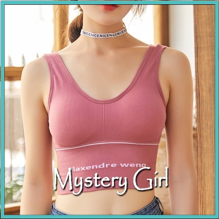 Mysterygirl - Bra Sport Bra Remaja Bra Kawat Pakaian Dalam Wanita Fitness Pakaian Olahraga OutdoorSeksi Yoga Gym