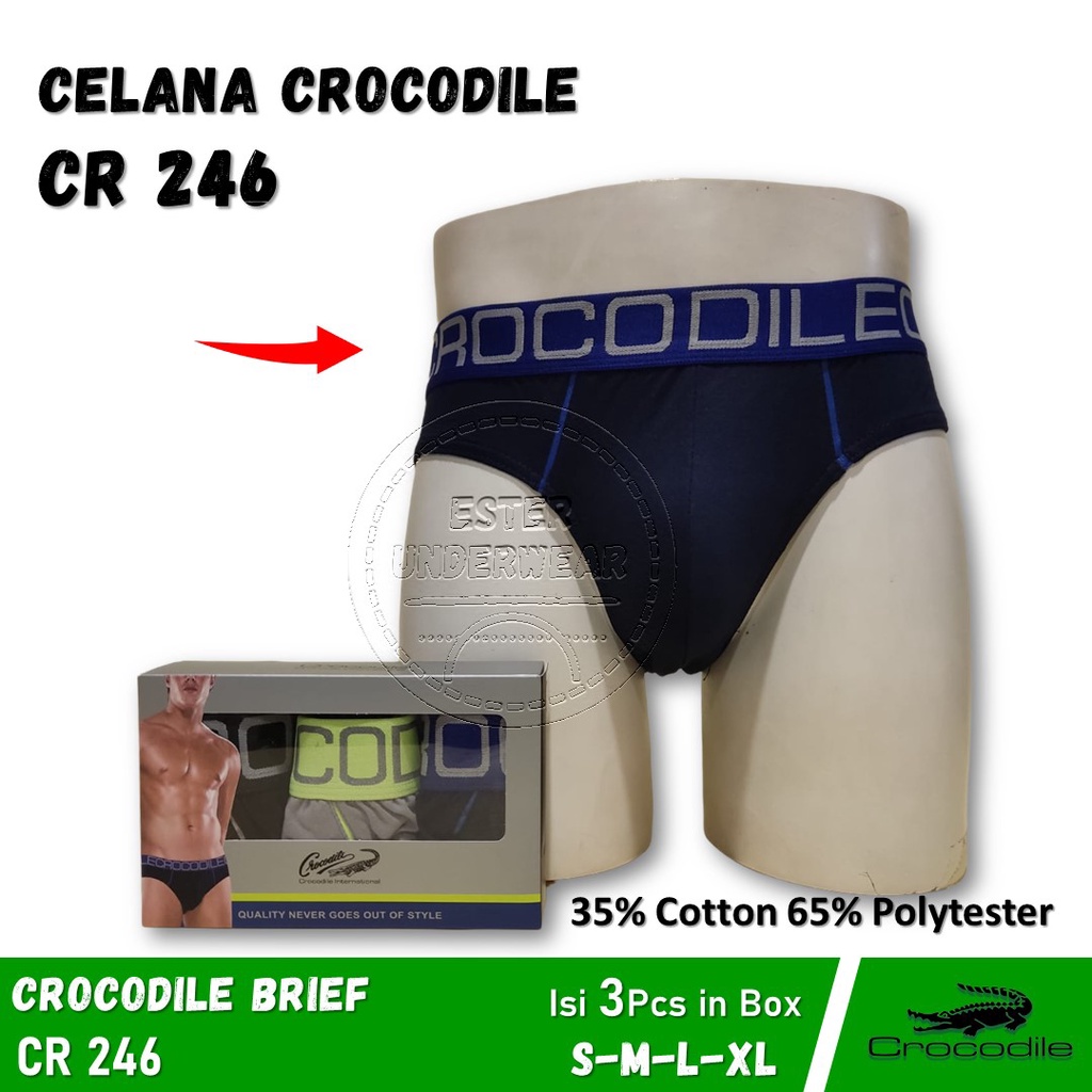 Celana Dalam Pria CROCODILE CR 246 1Pack Isi 3Pcs