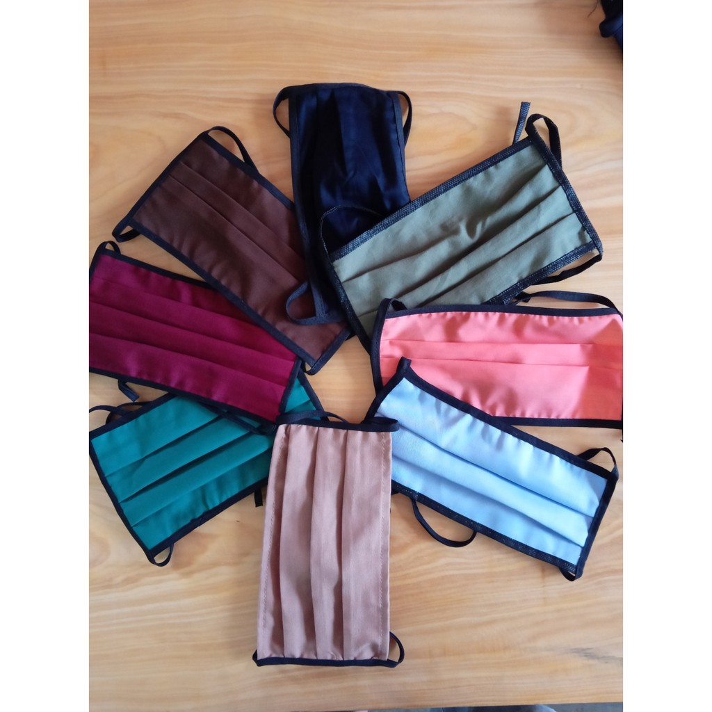 Masker Kain Berkualitas Bahan Oxford - Masker Oxford - Masker Cuci - Masker Unisex - Masker Hijab