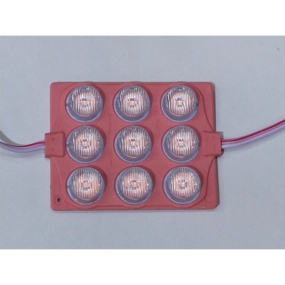 LAMPU LED MODUL SMD 7560 9 MATA 12 VOLT WATERPROOF VARIASI MOTOR MOBIL ETALASE NEON BOX