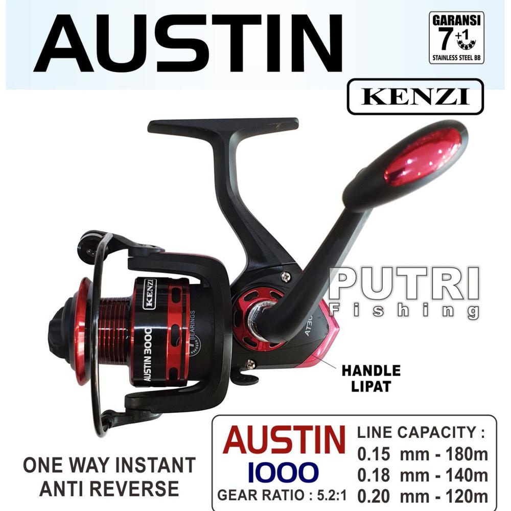 [[BISA COD]] KENZI AUSTIN REEL 1000 2000 3000 5000 6000 TERPERCAYA