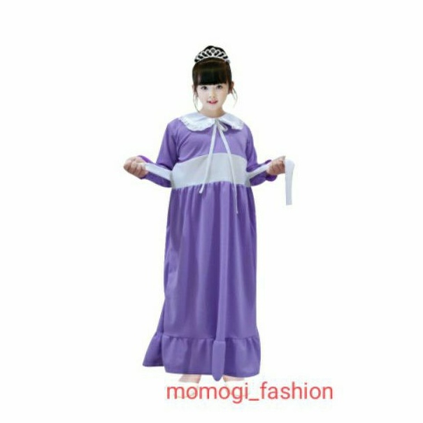 MOMOGI- GAMIS LOLA / GAMIS ANAK PEREMPUAN KERAH KOREAN / Usia 5-10th