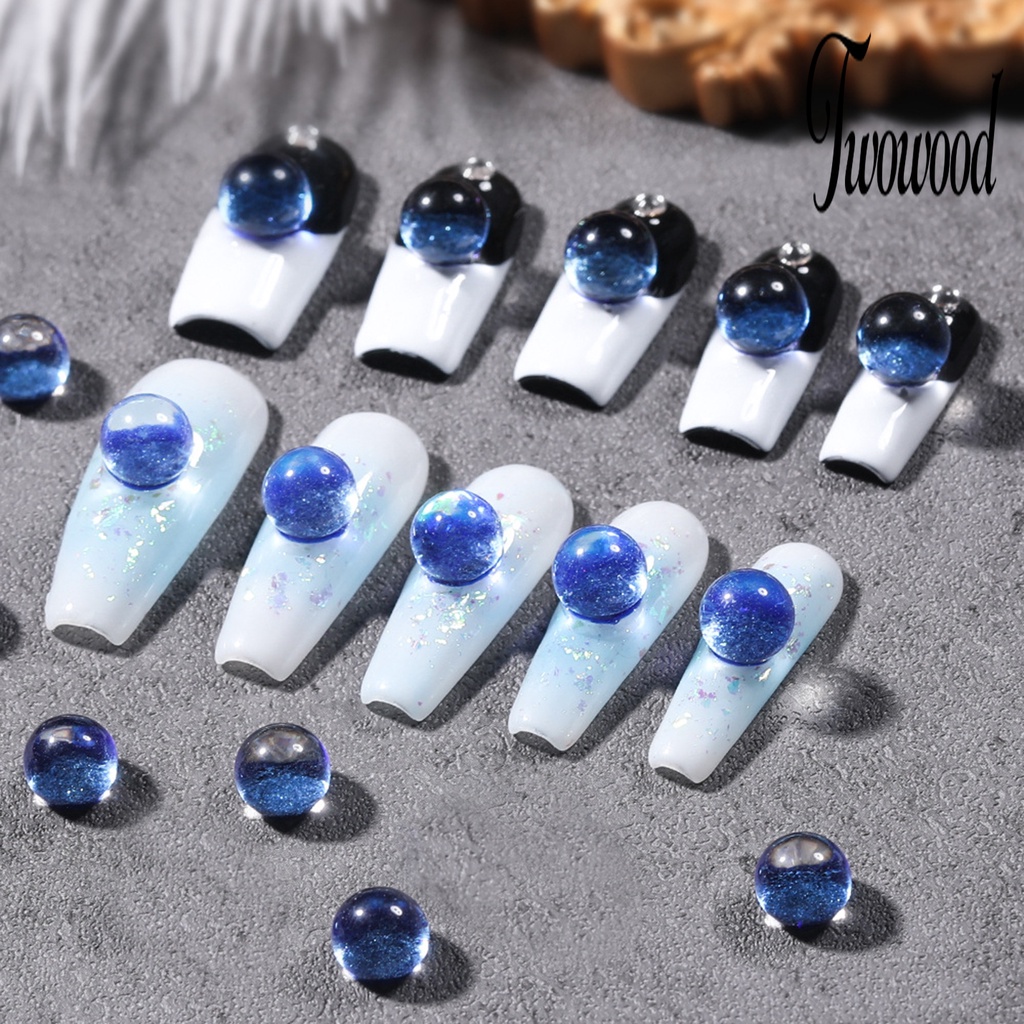 30 Pcs Manik-Manik 3D Bahan Resin Tahan Air Untuk Dekorasi Nail Art