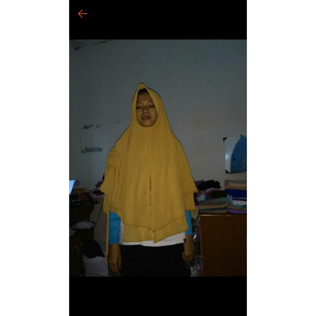 Khimar serut Ceruty 2 layer, jilbab instan,  hijab syari,  tudung kerudung krudung dua undak lapis