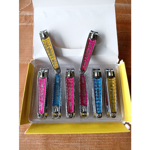 (12pcs) Gunting Kuku Stainless Besar Original Safari Tajam Kuat Murah Grosir/NAIL CLIPPER / Pemotong Kuku