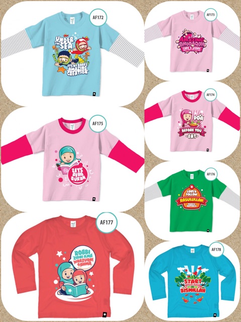 SALE Afrakids Lengan  Panjang  Size L Baju Kaos  Bayi  