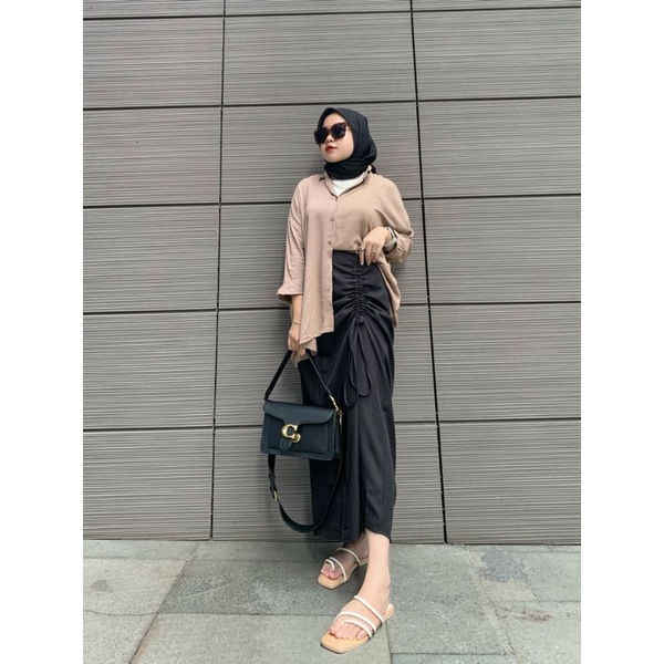 COD TERMURAH Rok serut crinkle / Rok crinkle serut