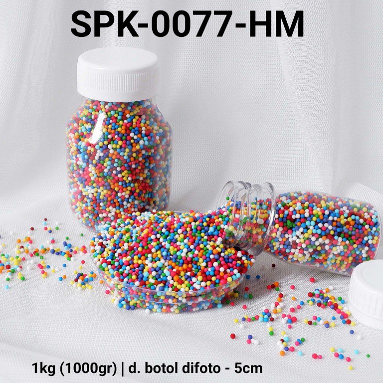 

SPK-0077-HM Sprinkles sprinkle sprinkel 1kg 1 kg mutiara rainbow
