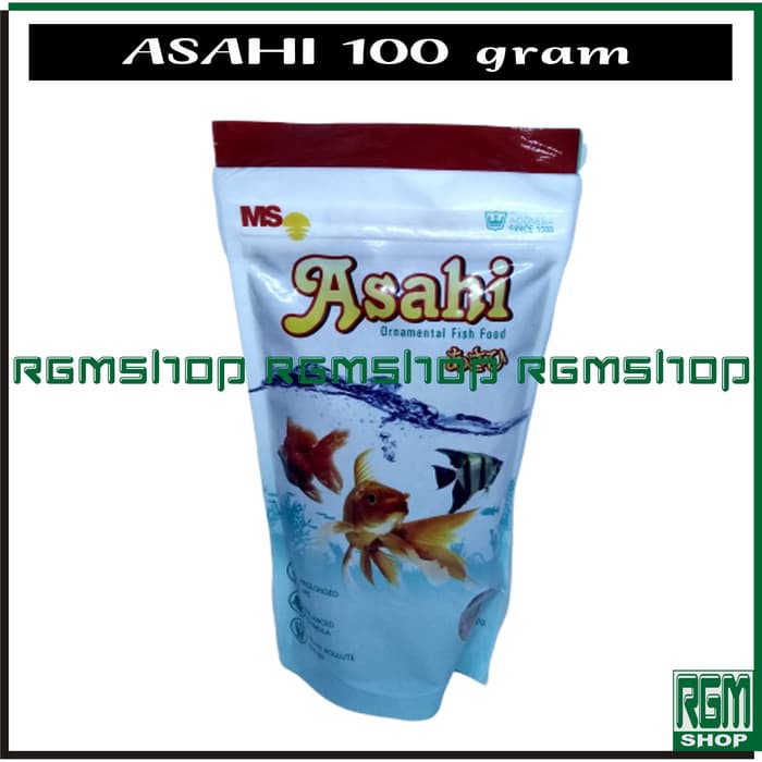 Makanan Pakan pelet Ikan hias kecil koi koki ASAHI 100gr 100 gram