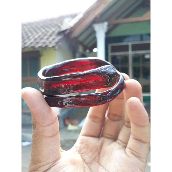 Akar Bahar merah gelang akar Bahar merah Cristal tembus cahaya