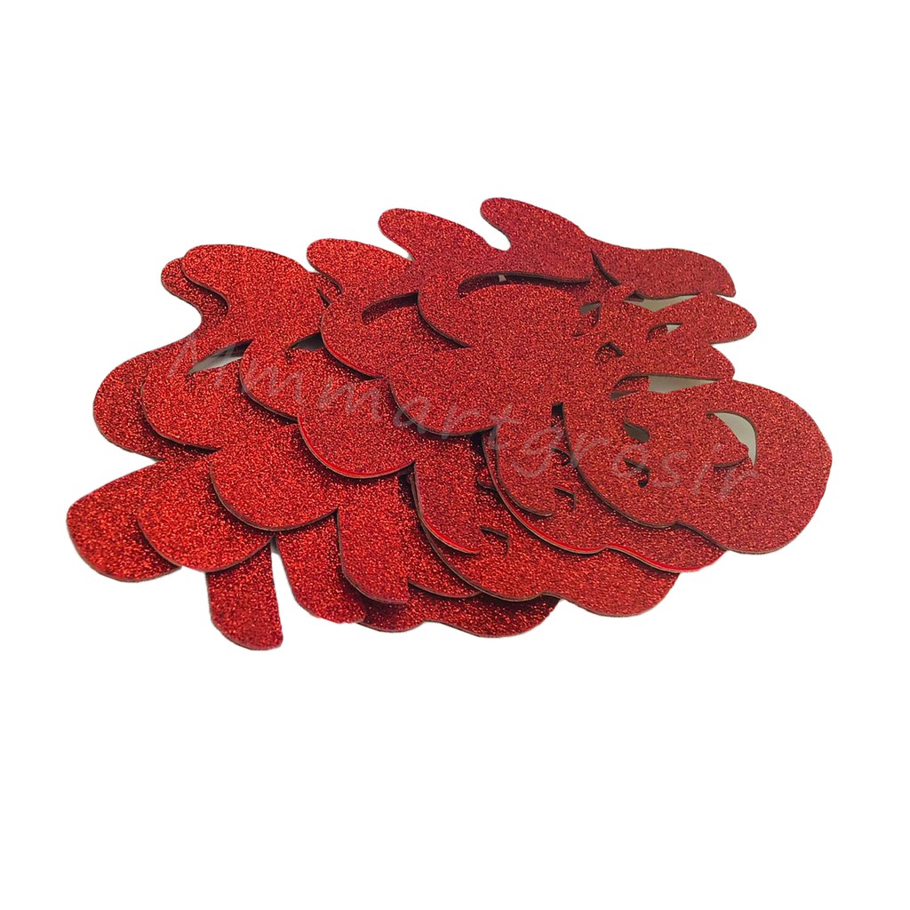 Stiker Fuk Merah / Tempelan FU Imlek / isi 5pcs (12*12)