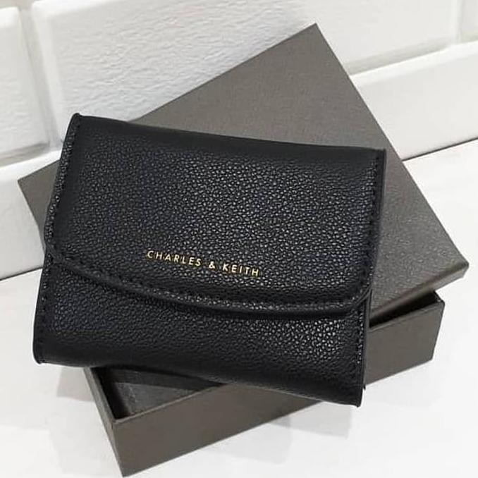Pengiriman Cepat dan tepat "Dompet Charles and keith ORI (ck353) HITAM" MURAH
