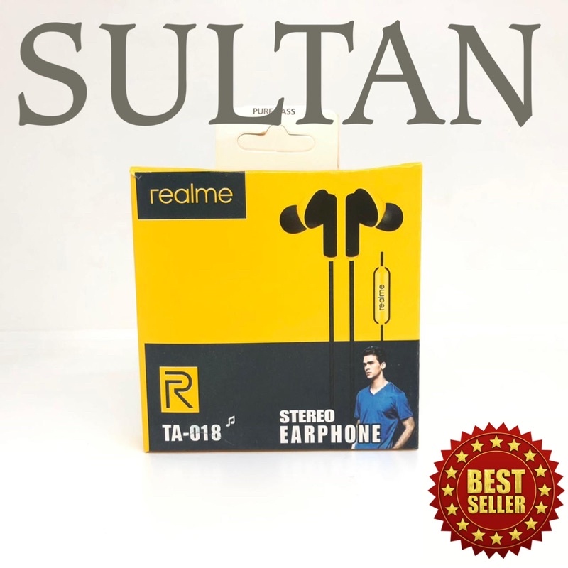 HANDSFREE REALME BUDS TA018 PURE BASS EARPHONE