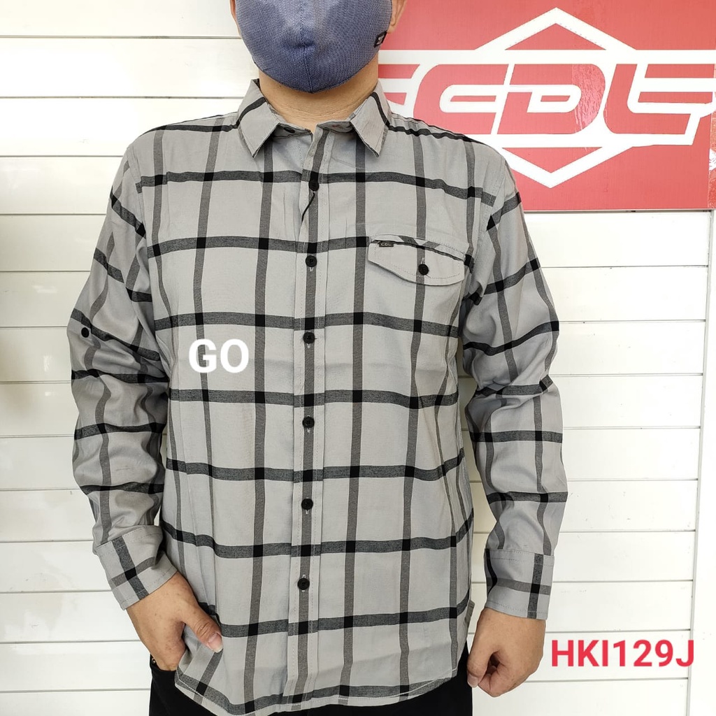 gof KBSB CDL By (CARDINAL) KEMEJA PANJANG JUMBO Pakaian Pria Kemeja Hem Casual Slimfit REGULER Lengan Panjang Motif Distro Original